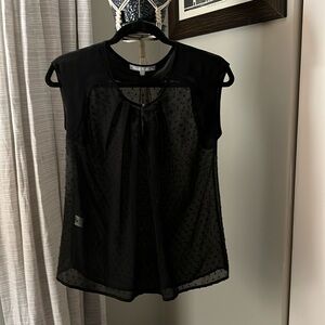 Sheer black blouse by Daniel Rainn - PXS